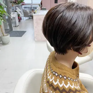 ショート カラー 坂本 沙也加のヘアスタイル