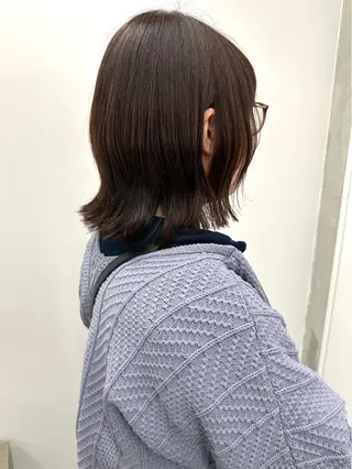 ミディアム ボブ/ゆるふわ ボブパーマ/とういのヘアスタイル