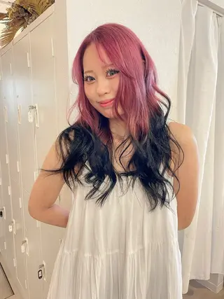 ロング maho/ブリーチ ミルクティー四条大宮のヘアスタイル