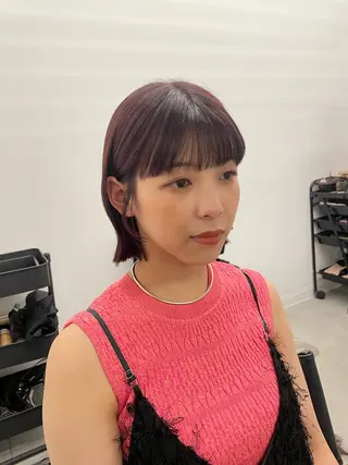 ショート 伊藤 莉奈　韓国ヘアのヘアスタイル