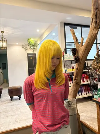 ロング カラー 増田 ルナのヘアスタイル