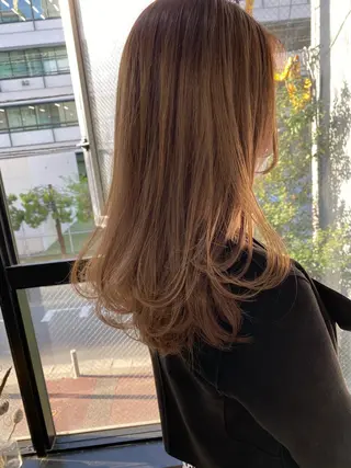 ロング カラー Pia ツボイ ケイタのヘアスタイル