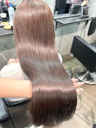 ロング カラー 透明感カラー ✨ 韓国艶髪💗菅原のヘアスタイル