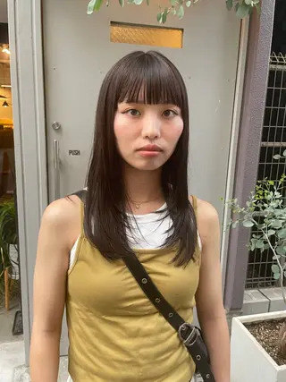 セミロング ボブ／パーマ指名 No. 1🍃れんとのヘアスタイル