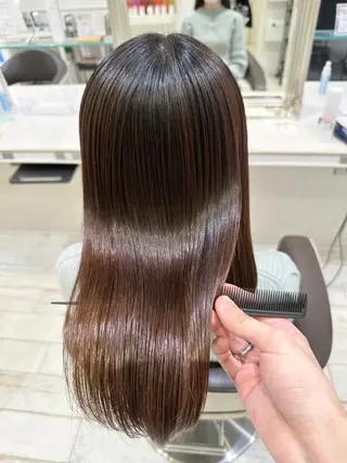 セミロング 縮毛矯正専門 金井佳祐のヘアスタイル