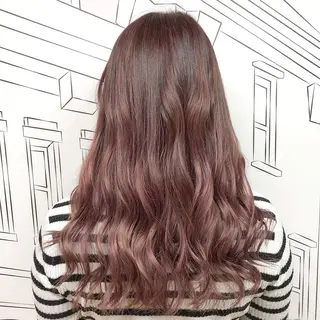 ミディアム カラー TOMOKA 艶髪/透明感カラーのヘアスタイル