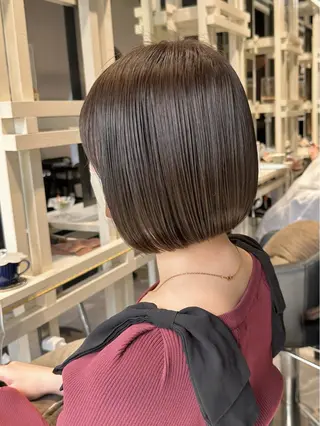 ショート カラー 透明感カラー/ボブ /佐藤伶のヘアスタイル