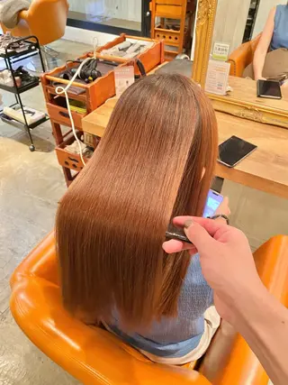 ロング パーマ 髪質改善&縮毛矯正 カット/soyaのヘアスタイル