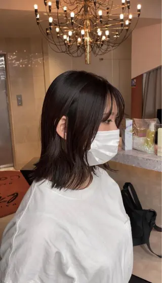 ミディアム カラー パーマ 髪質改善、癖毛直し 縮毛矯正が得意のヘアスタイル