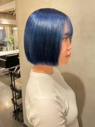 ミディアム カラー ブリーチ✧︎デザイン ゆうのヘアスタイル