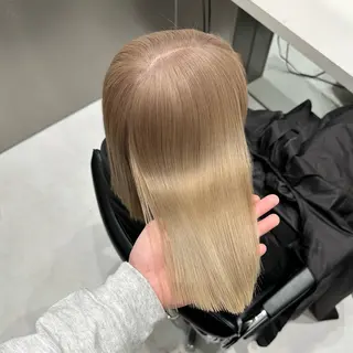 ミディアム カラー ✨髪質改善艶カラー✨ リュウトのヘアスタイル