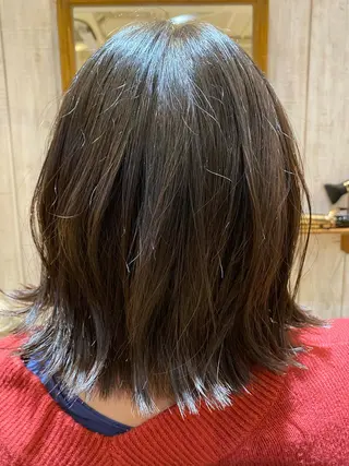 ミディアム カラー 艶美髪マスター 店長✂︎YUKKEのヘアスタイル