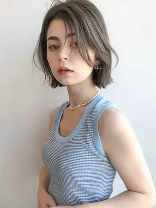 ショート カラー Sanaダブルカラー ✨️パルコ徒歩1分のヘアスタイル