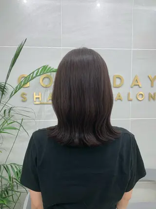 ミディアム カラー 本格ヘッドスパ🌿 ×ヘア 佐藤のヘアスタイル