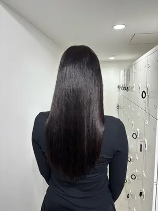 ロング カラー 韓国風レイヤー透明感 艶髪カラー/岡田悠希のヘアスタイル