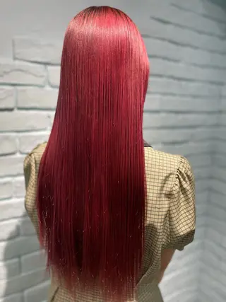 セミロング カラー 【美髪ハイトーン】 髪質改善/大和🎀のヘアスタイル