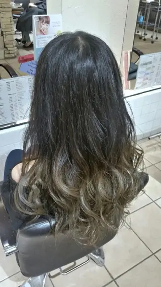 ミディアム ロング カラー ヘアアレンジ 【髪質改善美容師】t occa茨木篠原健太のヘアスタイル