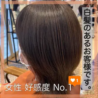 ミディアム 長津 健一郎のヘアスタイル