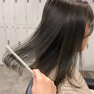 ミディアム 横浜美容室/透明感 カラー/レイヤーのヘアスタイル