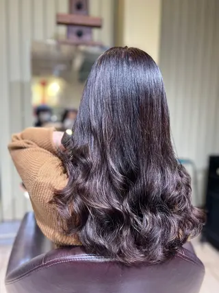 ロング パーマ 渡辺 英男のヘアスタイル