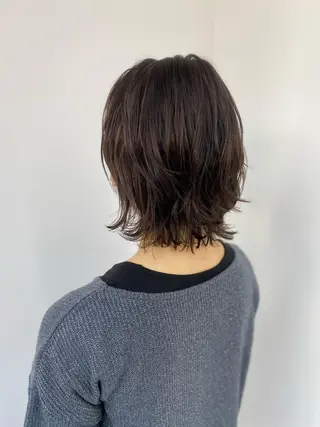 ミディアム カラー パーマ ⭐️当日OK⭐️ 岩田峻のヘアスタイル