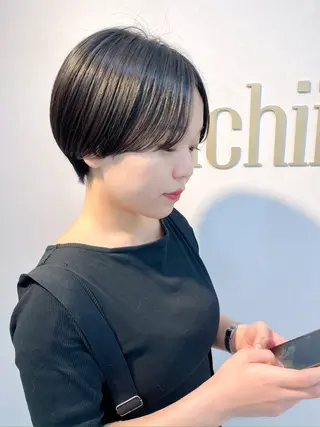 ショート カラー 岡安優太 顔まわり似合せが得意のヘアスタイル