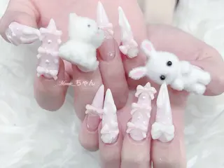 ネイル MoMoA Nail ネイル長さ出し専門店のネイルデザイン