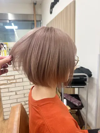 ショート カラー 赤みゼロカラー 藤並純のヘアスタイル
