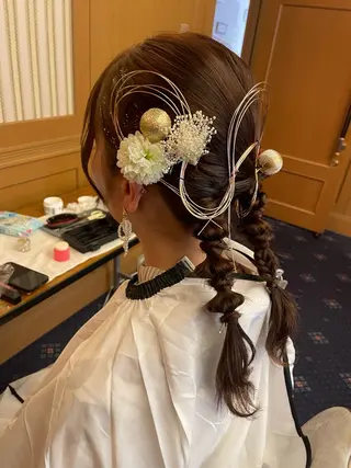 ロング ヘアアレンジ ユ ミのヘアスタイル