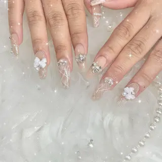 ネイル Blue daisy RIN🎀のネイルデザイン