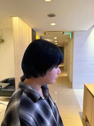 ショート SANA/ツヤカラー /カット大船のヘアスタイル