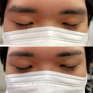 ショート パーマ メンズ アイブロウ 半個室メンズ カット🥕羽鳥淳妃のヘアスタイル