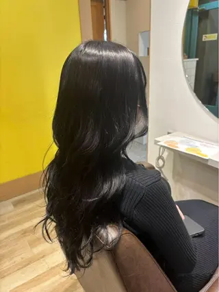 ロング カラー 堀澤 優麻のヘアスタイル