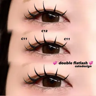 マツエク・マツパ Mell Yuuna ♡パリエク /束感のマツエク・マツパデザイン