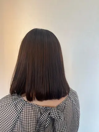 ミディアム そうま みのりのヘアスタイル