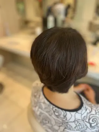 ショート カラー 縮毛矯正&髪質改善 西野のヘアスタイル