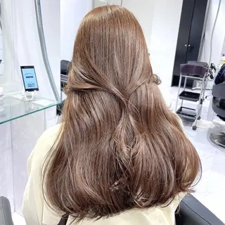 ロング カラー ヘアアレンジ 🫧モテる💗ダメー ジレスハイトーン🫧のヘアスタイル