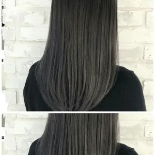 セミロング カラー 白井 秀太郎のヘアスタイル