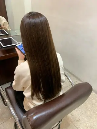 ロング 譜久島 かりんのヘアスタイル