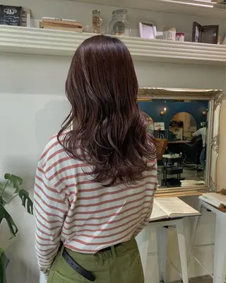 セミロング カラー ヘアアレンジ 山口 樹里のヘアスタイル
