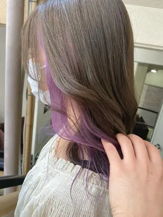 セミロング カラー 和歌山髪質改善 那須優太のヘアスタイル