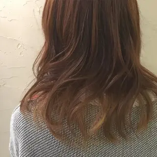 ミディアム カラー LoRE hair 四条河原町 西尾友里のヘアスタイル