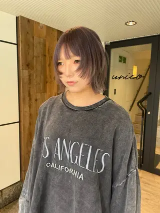 ショート カラー 渋谷 留菜のヘアスタイル