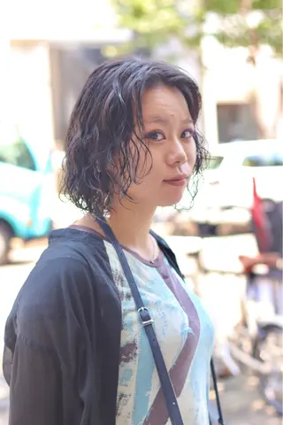 セミロング パーマ joh/メンズ/ ブリーチ/矢場町のヘアスタイル