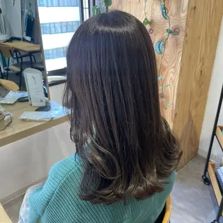 セミロング カラー AMANE🌼 ハヤシサオリのヘアスタイル