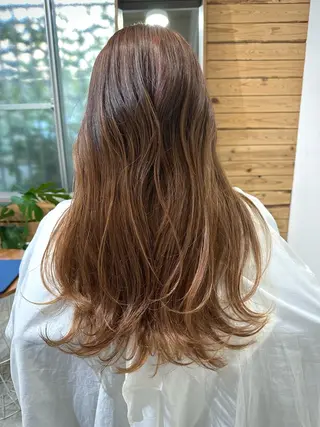 ミディアム カラー 福西晃希 【艶髪・髪質改善】のヘアスタイル