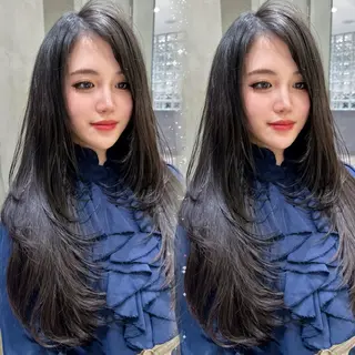 ロング 韓国カット/透明感 カラー/NANAMIのヘアスタイル