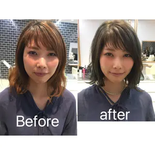 ショート カラー 中村 美穂のヘアスタイル