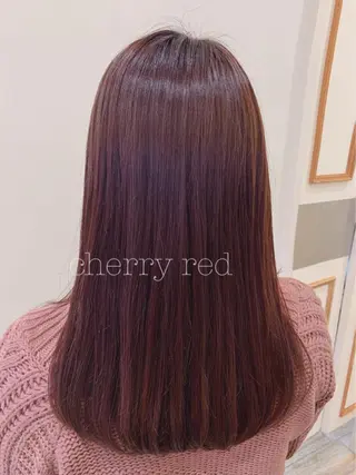 セミロング カラー ぱつっとボブ/ 小野あかねのヘアスタイル