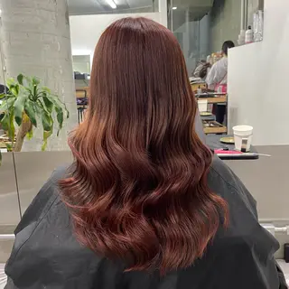 ロング カラー Runa/大人 かわいいハイトーンのヘアスタイル